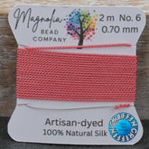 Bittersweet–Hand-Dyed Griffin Silk Cord for Knotting, Jewelry Making, Pendant Stringing